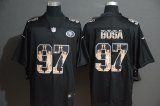 San Francisco 49ers #97 Nick Bosa fashion black nike Color Rush Limited Jersey