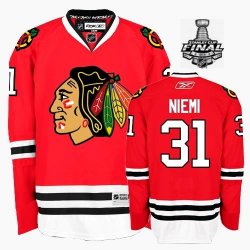 2013 NHL Stanley Cup Chicago Blackhawks #31 NIEMI Red Jerseys