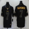 San Francisco 49ers #7 Colin Kaepernick black gold throwback nike Color Rush Limited Jersey