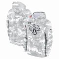 Jacksonville Jaguars Nike Arctic Camo 2024 Salute to Service Club Fleece Pullover Hoodie