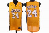 Los Angeles Lakers 24 BRYANT yellow jersey