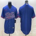 Nike Buffalo Bills blank blue baseball jerseys Joint name-BD 01