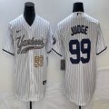 Nike New York Yankees #99 Aaron Judge white majestic baseball Jersey Joint name 01