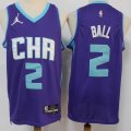 New Orleans Hornets #2 LaMelo Ball purple NBA basketball Jerseys 75th-S8