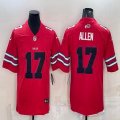 Nike Buffalo Bills #17 Josh Allen red throwback Color Rush Limited Jersey-BD