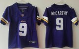 Youth Minnesota Vikings #9 J.J. McCarthy Nike purple Alternate Vapor F.U.S.E. Limited Jersey