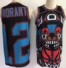 Nike Memphis Grizzlies 12 Ja Morant black nba basketball jerseys-LT