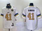 New Saints #41 Alvin Kamara white fashion Nike Vapor F.U.S.E. Limited Jersey 01