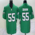 Nike Philadelphia Eagles #55 Brandon Graham Green throwback Color Rush Limited Jersey-BD