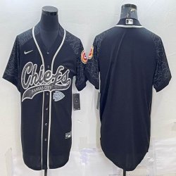 Nike Kansas City Chiefs black baseball jerseys Joint name-BD