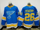 St. Louis Blues #26 Paul Stastny blue NHL hockey Jerseys