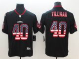 Nike Cardinals #40 Pat Tillman black Color Rush Limited USA flag Jerseys