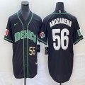 2023 World Cup Mexico #56 Randy Arozarena black majestic baseball jerseys 16