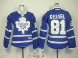 Toronto Maple Leafs #81 Phil Kessel Blue NHL Women Jerseys