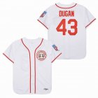 SSGL Jimmy Dugan #43 Jersey City of Rockford Peaches A League of Their Own Movie Men Baseball Stitched Jersey