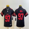 Youth Nike 49ers #97 Nick Bosa black Color Rush Limited Jersey -BD