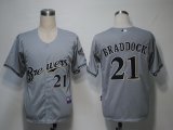 MLB Jerseys Milwaukee Brewers 21 Braddock Grey