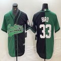 Nike Boston Celtics #33 Bird green black splits baseball jerseys Joint name-BD