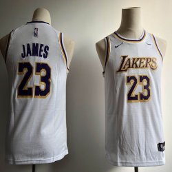 Youth Nike Los Angeles Lakers 23 LeBron James White NBA jersey-LD