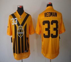 Pittsburgh Steelers #33 Isaac Redman yellow throwback NFL Jersey