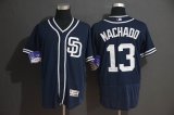 San Diego Padres #13 Manny Machado blue Flexbase Authentic Collection Jersey