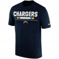 Los Angeles Chargers Nike Sideline Legend Staff Performance T-Shirt - Navy