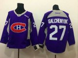 Reebok Montreal Canadiens #27 Alex Galchenyuk purple ice hockey jersey