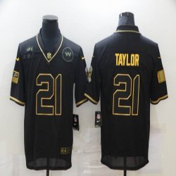 Nike Washington Redskins #21 Sean Taylor throwback black Salute To Service Limited Jersey-BD