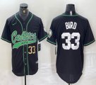 Nike Boston Celtics #33 Larry Bird black NBA Basketball jerseys Joint name-BD 01