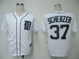 MLB Jerseys Detroit Tigers 37 Scherzer White