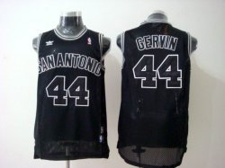 San Antonio Spurs #44 George Gervin Black Throwback Swingman Jerseys