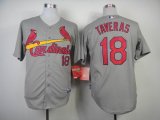 St.Louis Cardinals #18 OscarTaveras gray MLB Jerseys