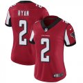 Women Nike Atlanta Falcons 2 Matt Ryan red color Rush Limited Jersey