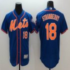 2016 New York Mets #18 Darry Strawberry blue Flexbase Authentic Collection Jersey