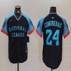 National League #24 William Contreras Nike Navy 2024 MLB All-Star Game Limited Player Jersey 01