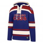 Custom Chicago Cubs beige red blue baseball Hooded Sweatshirt