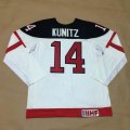 Olympic CA. #14 Chris Kunitz White 100th Anniversary Stitched NHL Jerseys