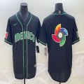 2023 World Cup Mexico blank black new majestic MLB baseball Jerseys-BD 06