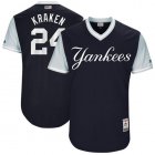 New York Yankees #24 Kraken black classic baseball Jerseys