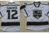 Los Angeles Kings #12 Marian Gaborik white NHL Jersey