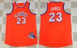 Cleveland Cavaliers LeBron James #23 orange nba basketball jersey