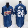 Nike Los Angeles Dodgers #24 Kobe Bryant blue throwback majestic baseball Jersey-BD 04