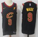 Nike Cleveland Cavaliers #9 Dwyane Wade black nba basketball jersey-HMD