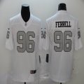 Oakland Raiders #96 Clelin Ferrell Nike white Color Rush Limited Jersey