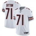 Nike Chicago Bears #71 white dark blue Color Rush Limited Jerseys