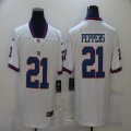 New York Giants #21 Jabrill Peppers Nike White Color Rush Limited Jersey