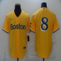 Nike Boston Red Sox #8 Carl Yastrzemski Yellow majestic baseball jerseys-BD