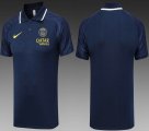 2023-2024 Paris Saint-Germain club blue polo soccer shirts C1012 01