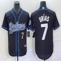 Nike Los Angeles Dodgers #7 Julio Urias black majestic baseball Jerseys Joint name -BD 01