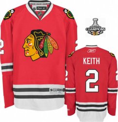 DUNCAN KEITH jersey 2# red Chicago Blackhawks jersey